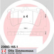 Колодки гальмівні (передні) Audi Q7/Porsche Cayenne/ VW Touareg 3.0-6.0 02- (Brembo)