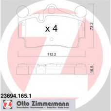 Колодки гальмівні (задні) Audi Q7/VW Touareg 2.5D-6.0D 02- (Brembo)