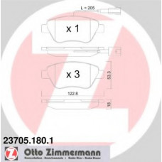 Колодки гальмівні (передні) Fiat Doblo/Citroen Nemo/Peugeot Bipper 08- (Bendix-Bosch) (з датчиком)