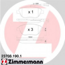 Колодки гальмівні (передні) Fiat Doblo 01-/Opel Combo 1.3-2.0CDTI 12- (Bendix-Bosch) (з датчиком)