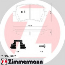 Колодки гальмівні (задні) VW Caddy 03-15 (Lucas-Girling) (з аксесуарами)
