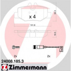 Колодки гальмівні (задні) MB Vito (W639) 03- (Bendix-Bosch) (з аксесуарами)