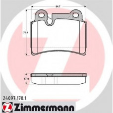 Колодки гальмівні (задні) VW Touareg 02-10 (Brembo)