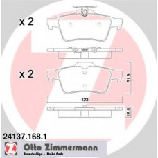 Колодки гальмівні (задні) Ford Connect/Focus/Opel Vectra/Mazda 3/5 C II 02- (Ate-Teves)
