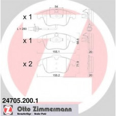 Колодки гальмівні (передні) Audi A4/A5 07- (Ate-Teves) (з датчиком)