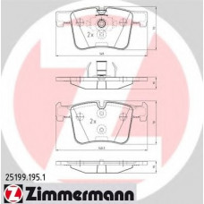 Колодки гальмівні (передні) BMW 1 (F20)/2 (F22)/3 (F30)/4 (F32) 11- (Bosch)