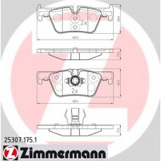 Колодки гальмівні (задні) BMW 3 (F30/F31/F34)/4 (F36) 11- (Bosch)