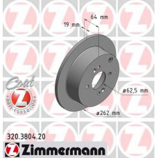Диск гальмівний (задній) Hyundai Accent/Getz 05-10/i10/i20 08-/Kia Rio 05- (262x10) (з покр.)(повний)