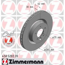 Диск гальмівний (передній) Land Rover Discovery IV 09-/Range Rover Sport 09-13 (360x30)(з покр)(вент)